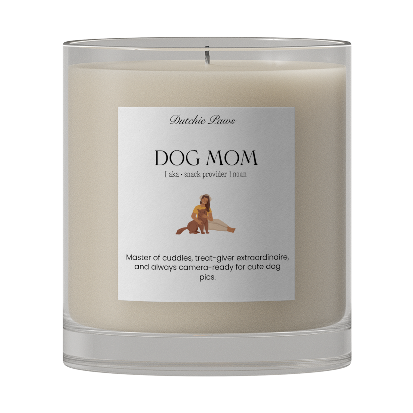 Dog Mom Noun Candle