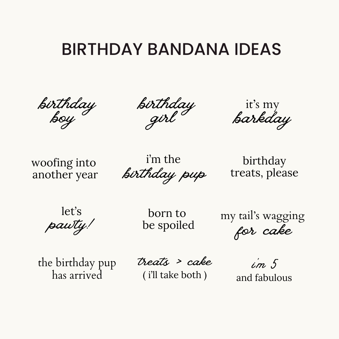 Personalized Bandana – Creme