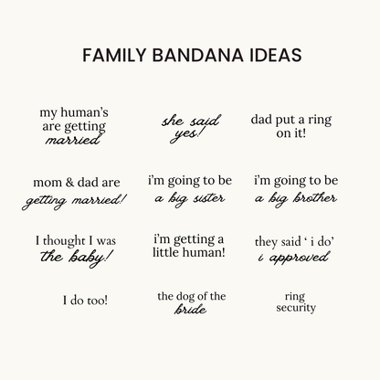 Personalized Bandana – Creme