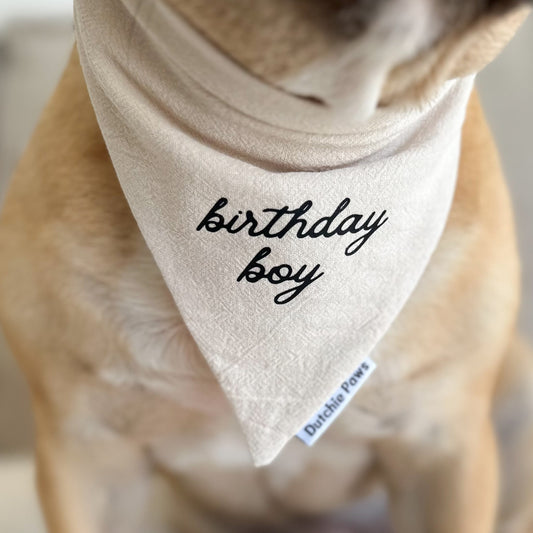 Custom Birthday Boy / Girl ─ Scrunchie Bandana