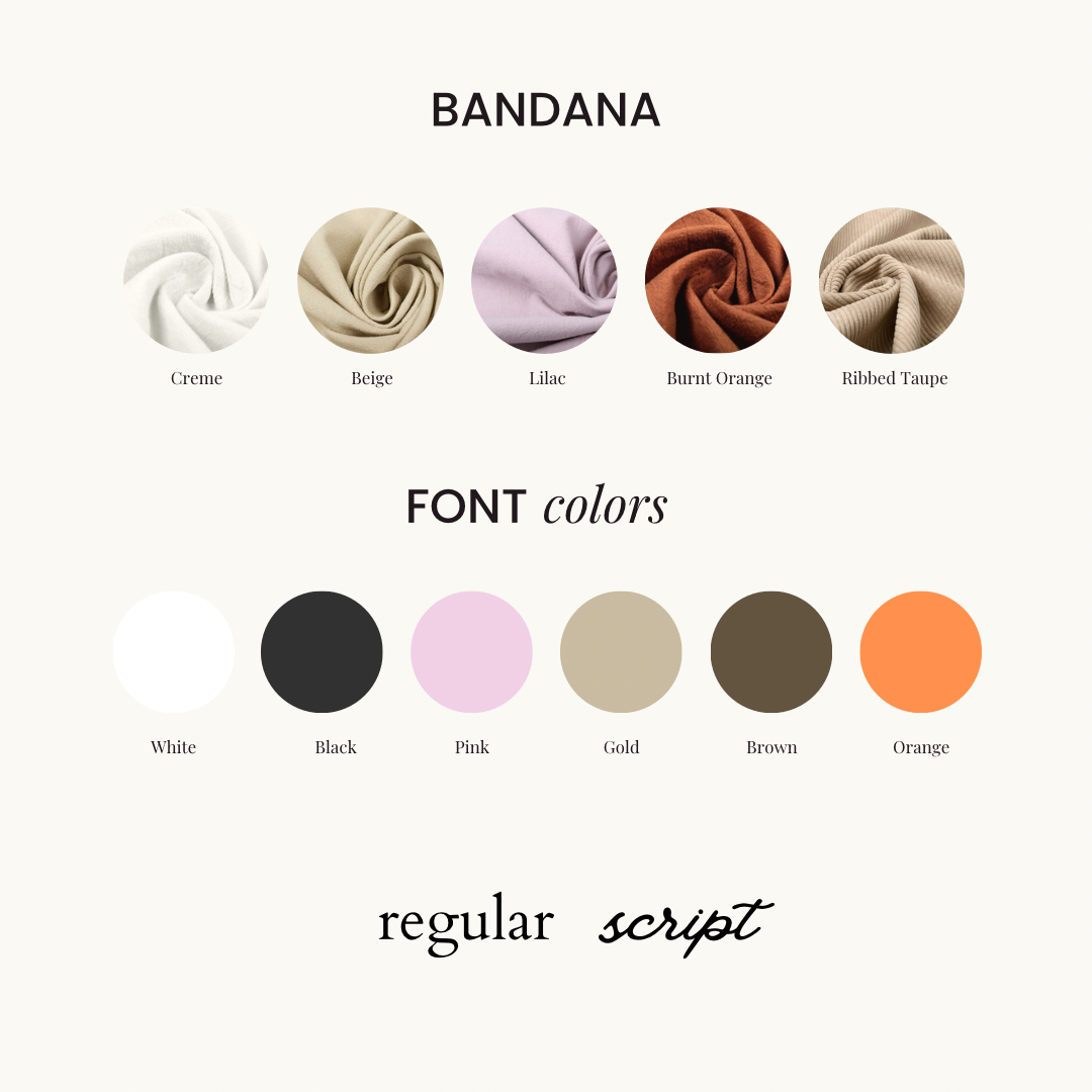 Custom Bandana ─ Burnt Orange