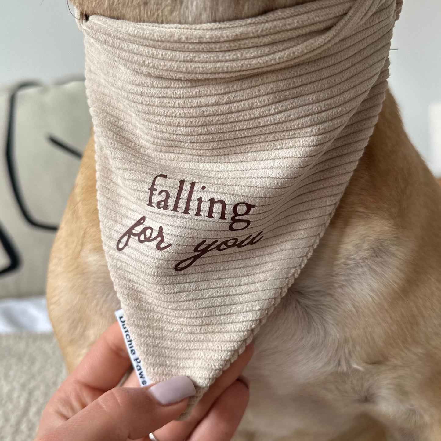 Custom Bandana ─ Rib Taupe