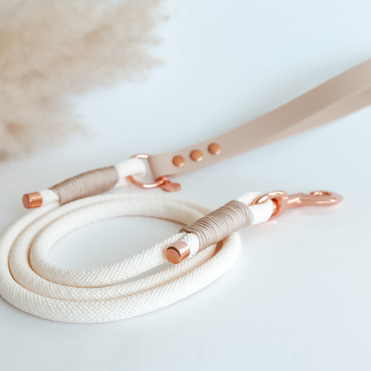 Paracord Leash ─ Nude Elegance
