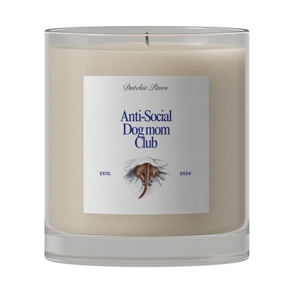 Anto Social Dog Mom Club Funny Candles