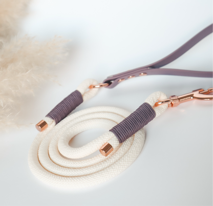 Paracord Leash ─ Plum Elegance
