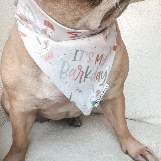 It's My Barkday  ─ Scrunchie Bandana