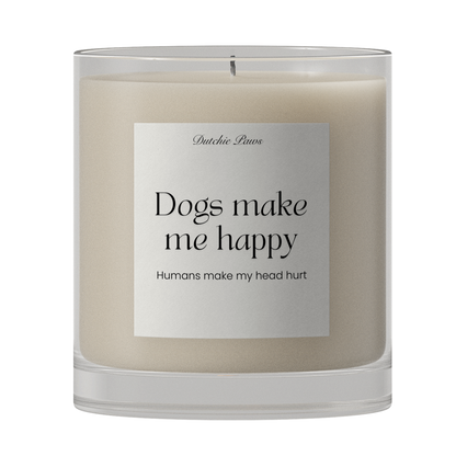 Dogs Make Me Happy Candle