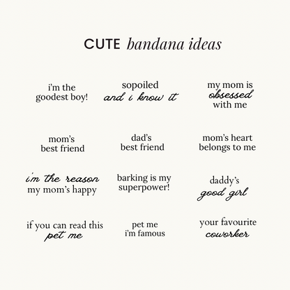 Custom Name ─ Scrunchie Bandana