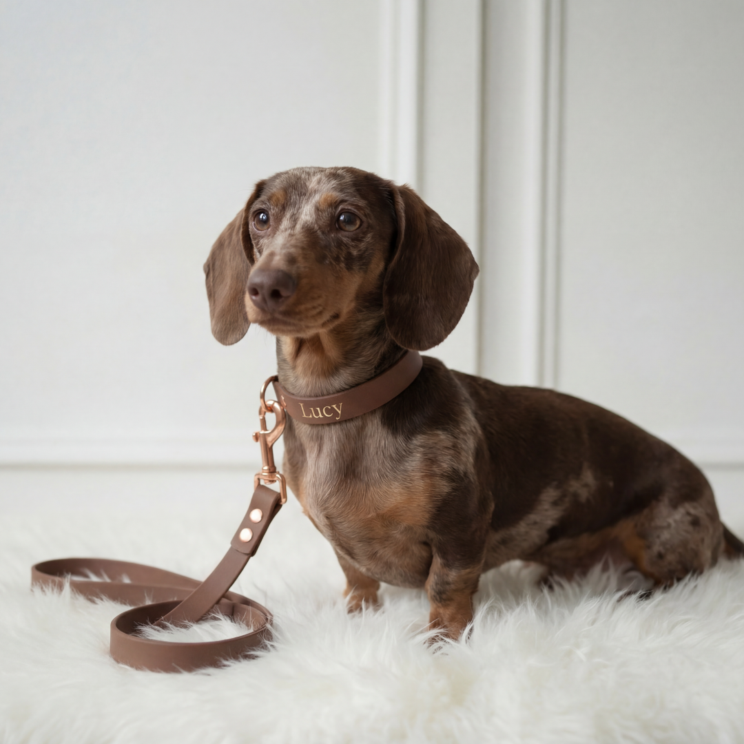Waterproof Leash ─ Chestnut