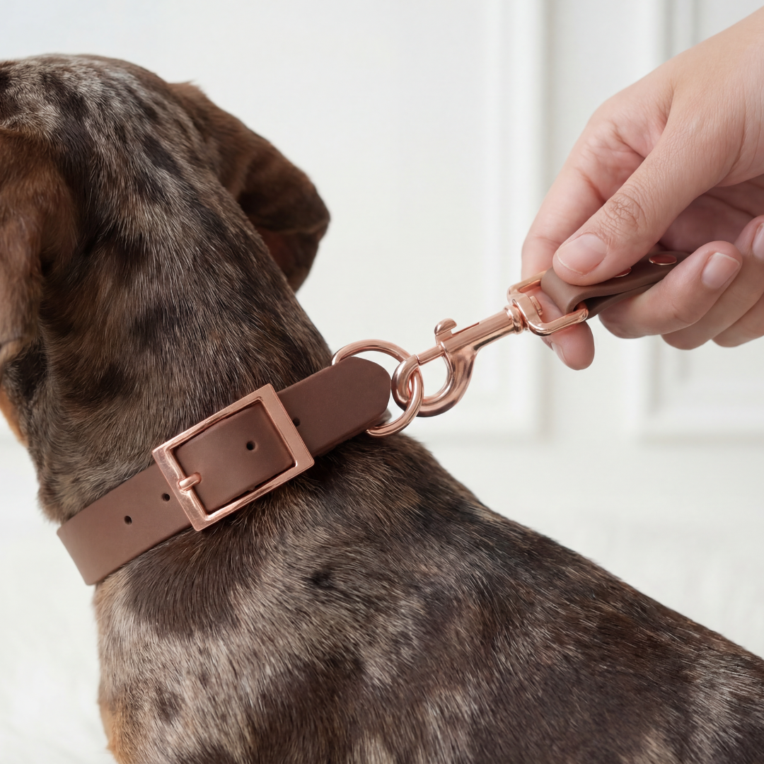 Waterproof Leash ─ Chestnut