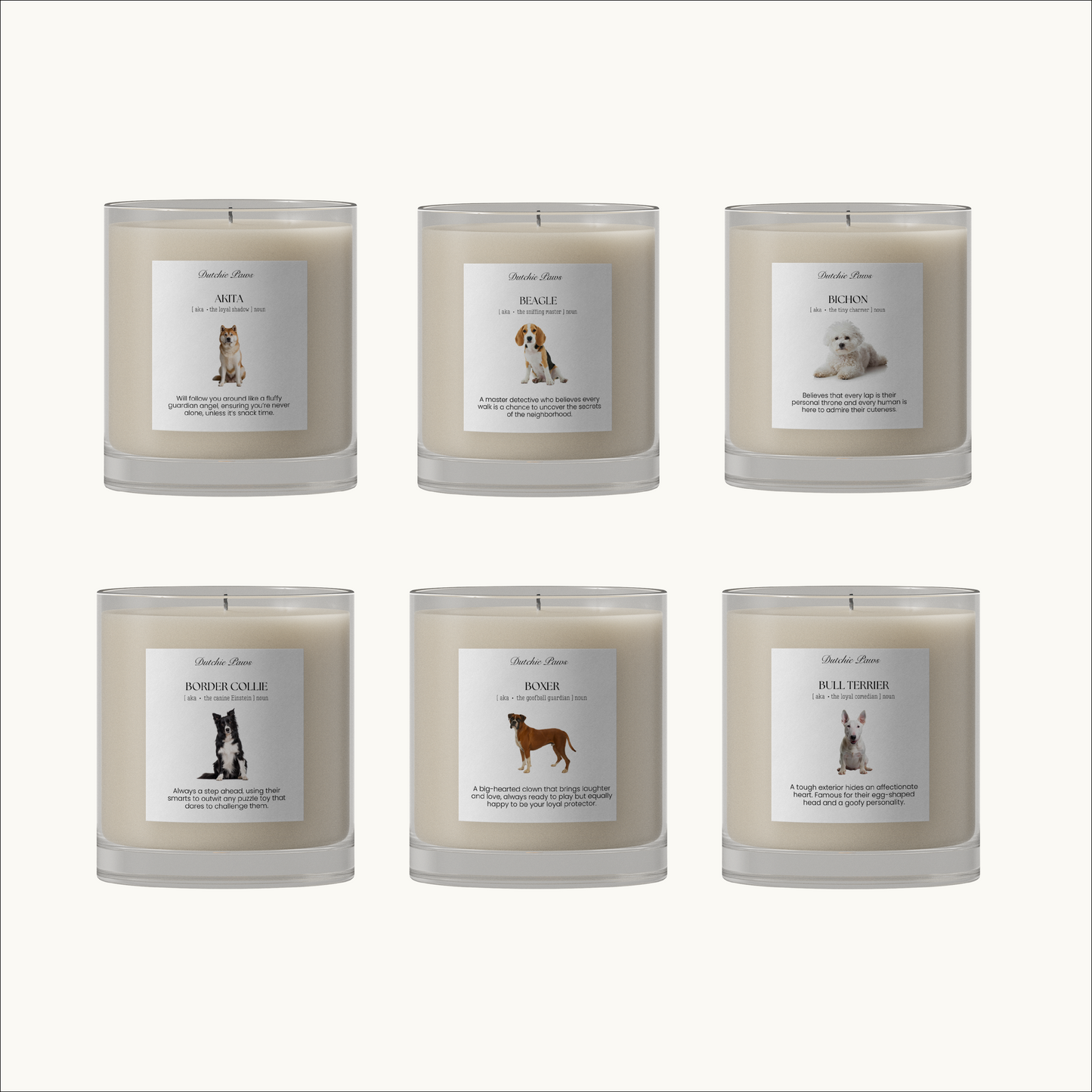 Dog Breed Candles - All breeds
