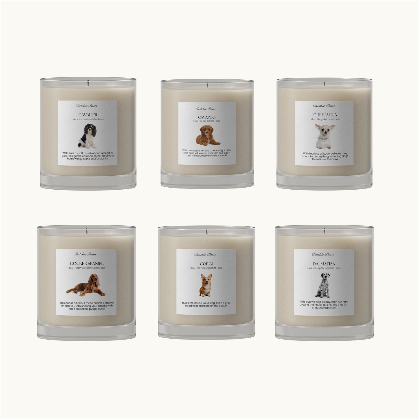 Dog Breed Candles - All breeds