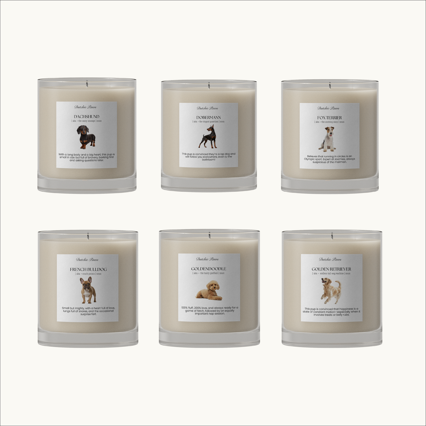 Dog Breed Candles - All breeds