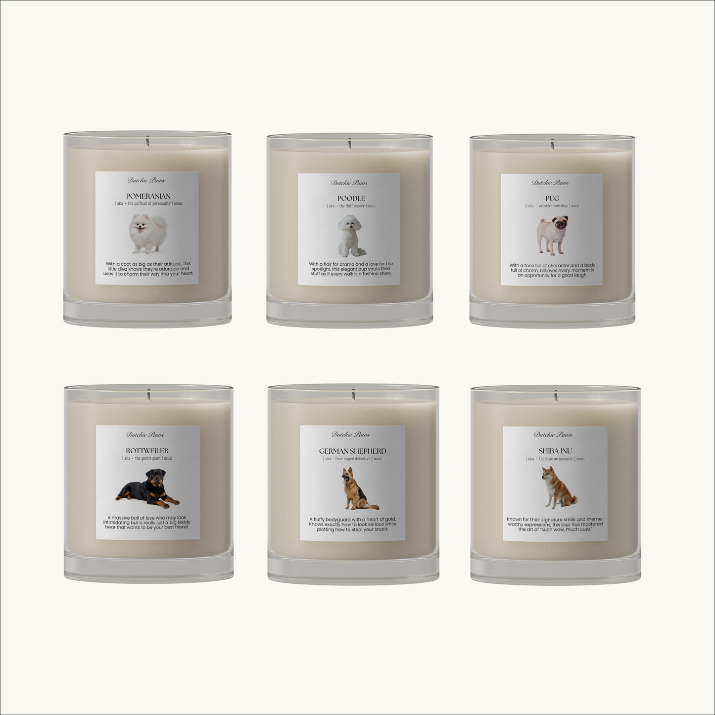 Dog Breed Candles - All breeds