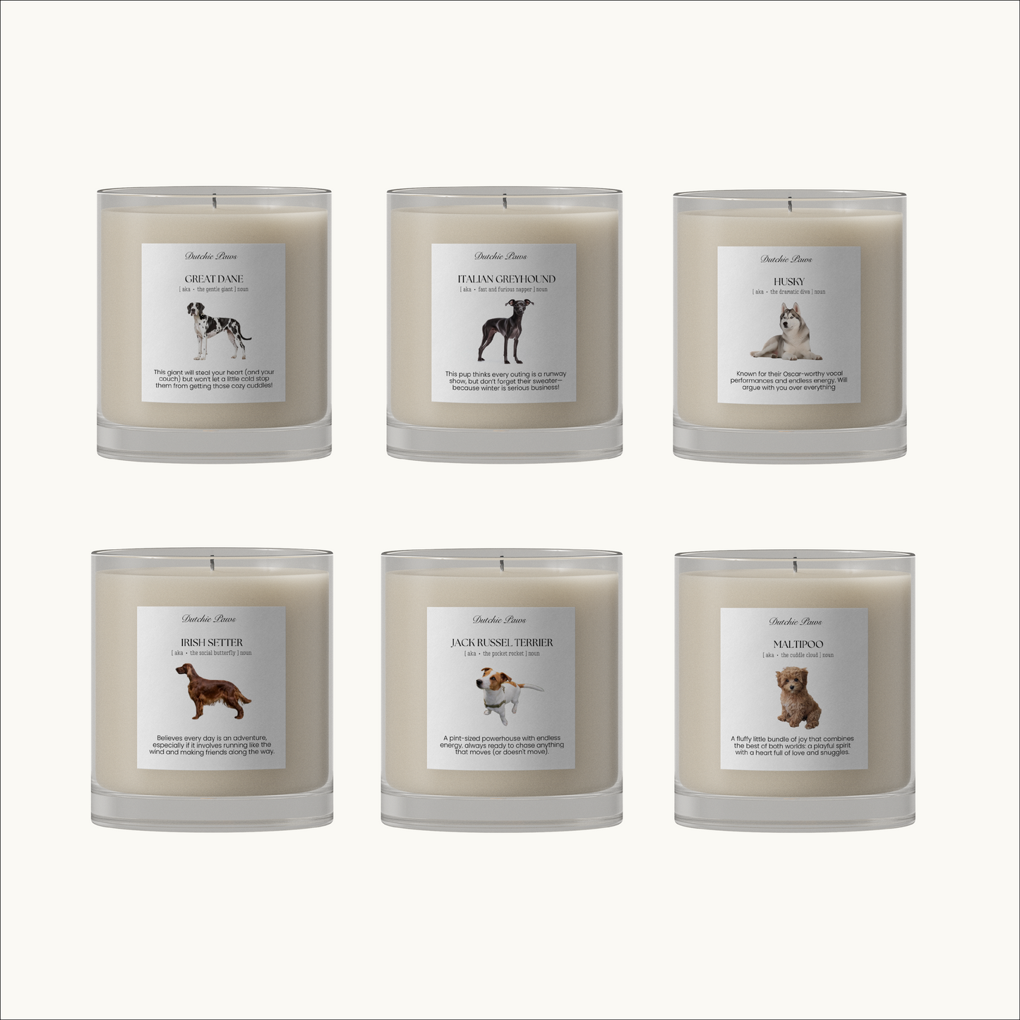 Dog Breed Candles - All breeds