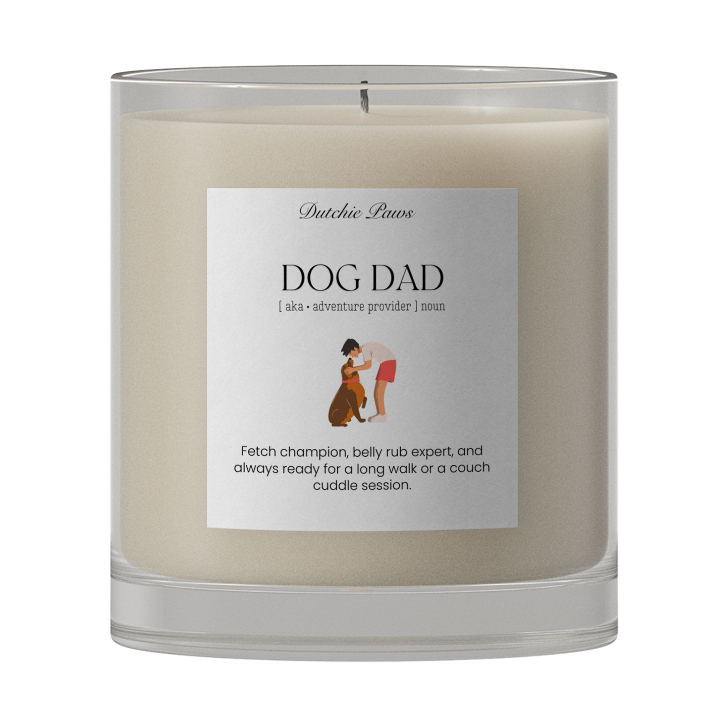 Dog Dad Noun Candle