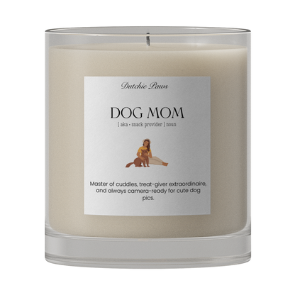 Dog Mom Noun Candle